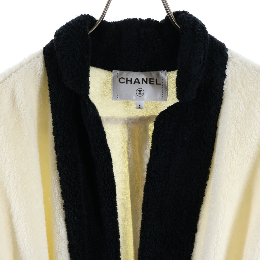 CHANEL(シャネル) ココマークボタン テリークロス ベルトループ オープンジャケット ホワイトP70291V42943 レディース