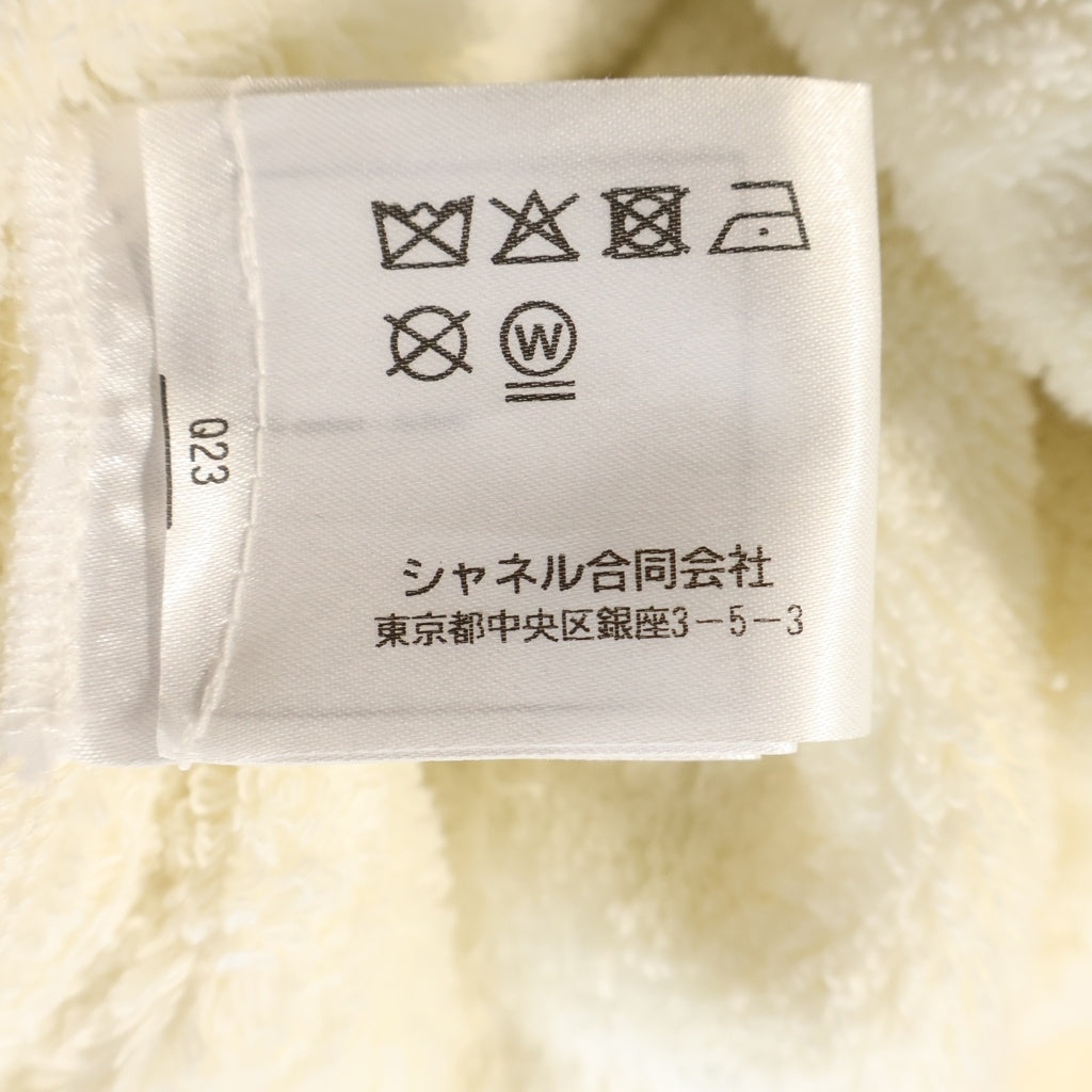 CHANEL(シャネル) ココマークボタン テリークロス ベルトループ オープンジャケット ホワイトP70291V42943 レディース
