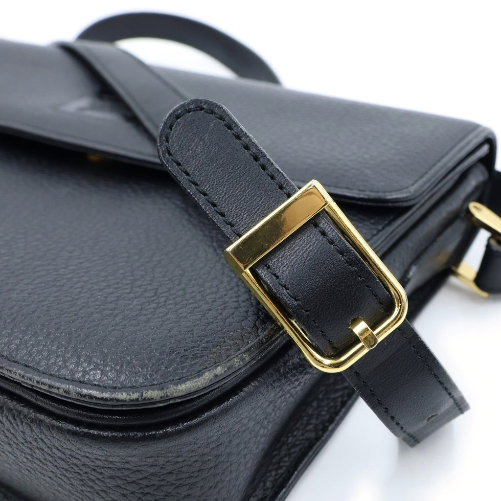 BURBERRY(バーバリー) ヴィンテージ ノバチェック レザー ショルダーバッグ ブラック レディース