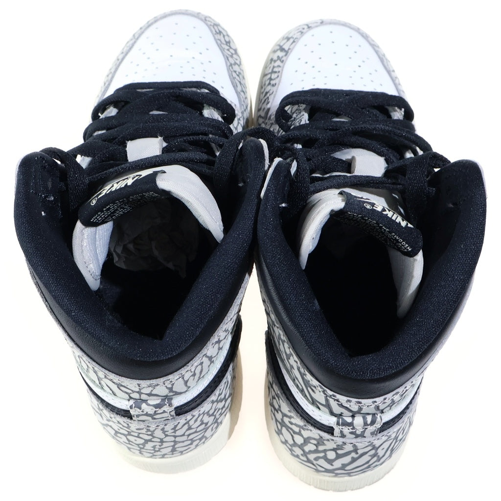 NIKE(ナイキ) GS AIR JORDAN 1 RETRO HIGH OG WHITE CEMENT エアジョーダン1ホワイトセメント FD1437-052 レディース ハイカットスニーカー US6Y/24.0cm ホワイト