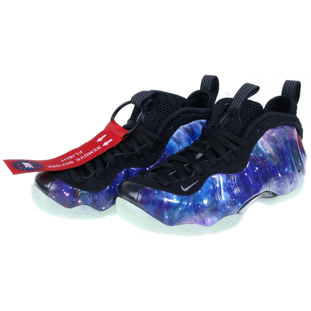 NIKE(ナイキ) FOAMPOSITE ONE GALAXY エア フォームポジット ワン ギャラクシー FQ4303-400 ミッドカットスニーカー レディース US6.5/24.5cm ブルー/ブラック