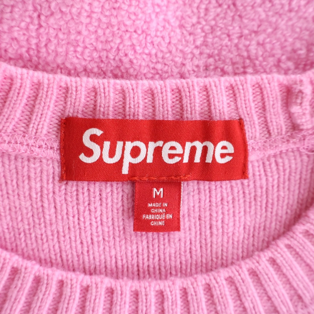 SUPREME(シュプリーム) 24AW TERRY SMALL BOX SWEWATER ボックスロゴ ニット セーター ピンク ー