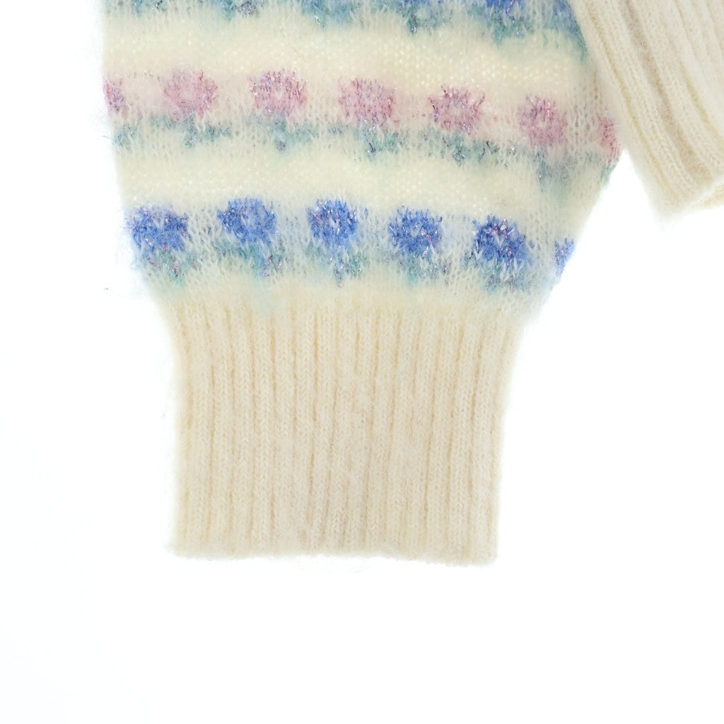 SUPREME(シュプリーム) 25AW FLOWERS METALLIC SWEATER 花柄 フラワーズ メタリック セーター ニット ホワイト ー