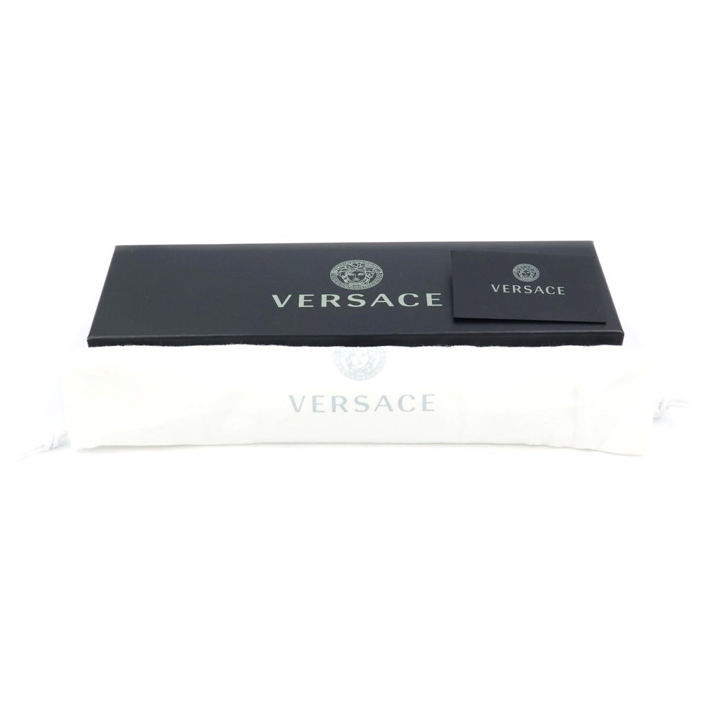 VERSACE(ヴェルサーチ) LEATHER STUDDED TASSEL KEY CHAIN レザー スタッズ タッセル キーホルダー ブラック
