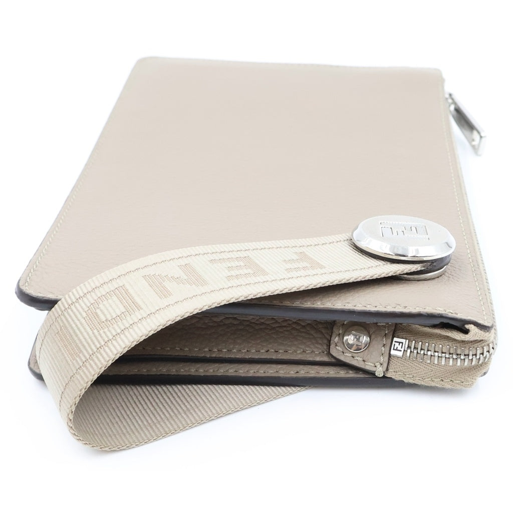FENDI(フェンディ) Chiodo Clutch キオード クラッチバッグ ベージュ 7VA621