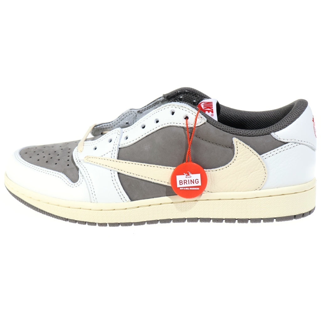 NIKE(ナイキ) ×TRAVIS SCOTT AIR JORDAN 1 LOW REVERSE MOCHA トラヴィススコット エアジョーダン1 リバースモカ ローカットスニーカー US9.5/27.5cm DM7866-162
