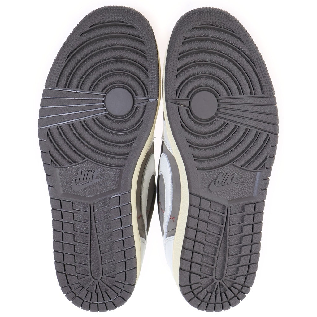 NIKE(ナイキ) ×TRAVIS SCOTT AIR JORDAN 1 LOW REVERSE MOCHA トラヴィススコット エアジョーダン1 リバースモカ ローカットスニーカー US9.5/27.5cm DM7866-162