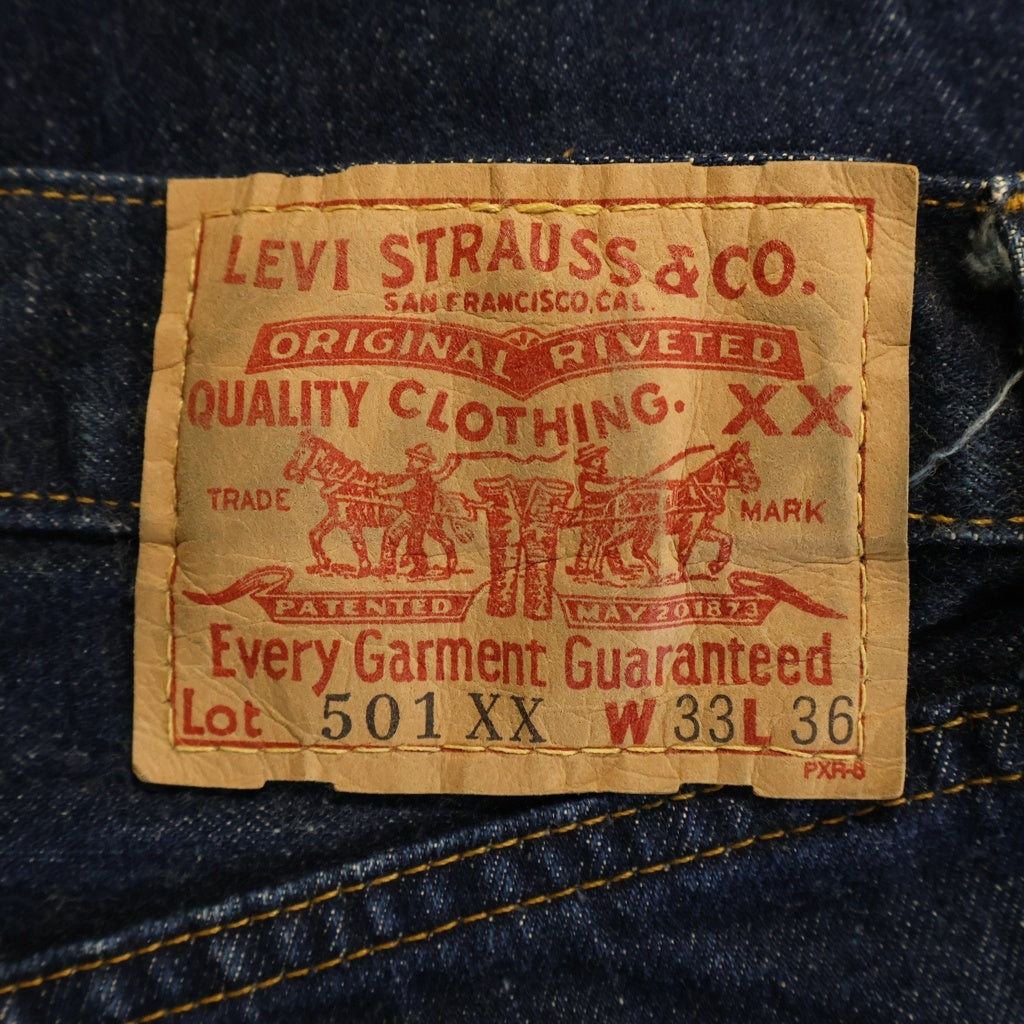Levi's(リーバイス) 90s 501XX 復刻 ボタン裏刻印555 ストレートデニムパンツ インディゴブルー W33/L36 501 0003