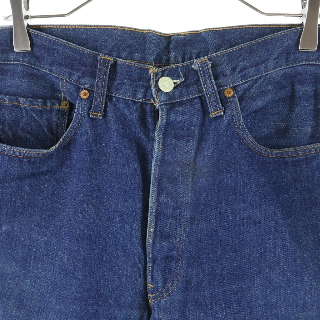 Levi's(リーバイス) 70s VINTAGE 501 66前期 ボタン裏刻印6 スモールe 並行ステッチ ボタンフライ ストレートデニムパンツ インディゴ
