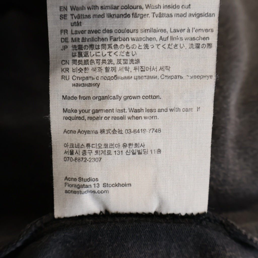 Acne Studios(アクネ ストゥディオズ) Extorr Cotton-Jersey T-Shirt エクストラコットン 半袖Tシャツ グレー FN-MN-TSHI000458