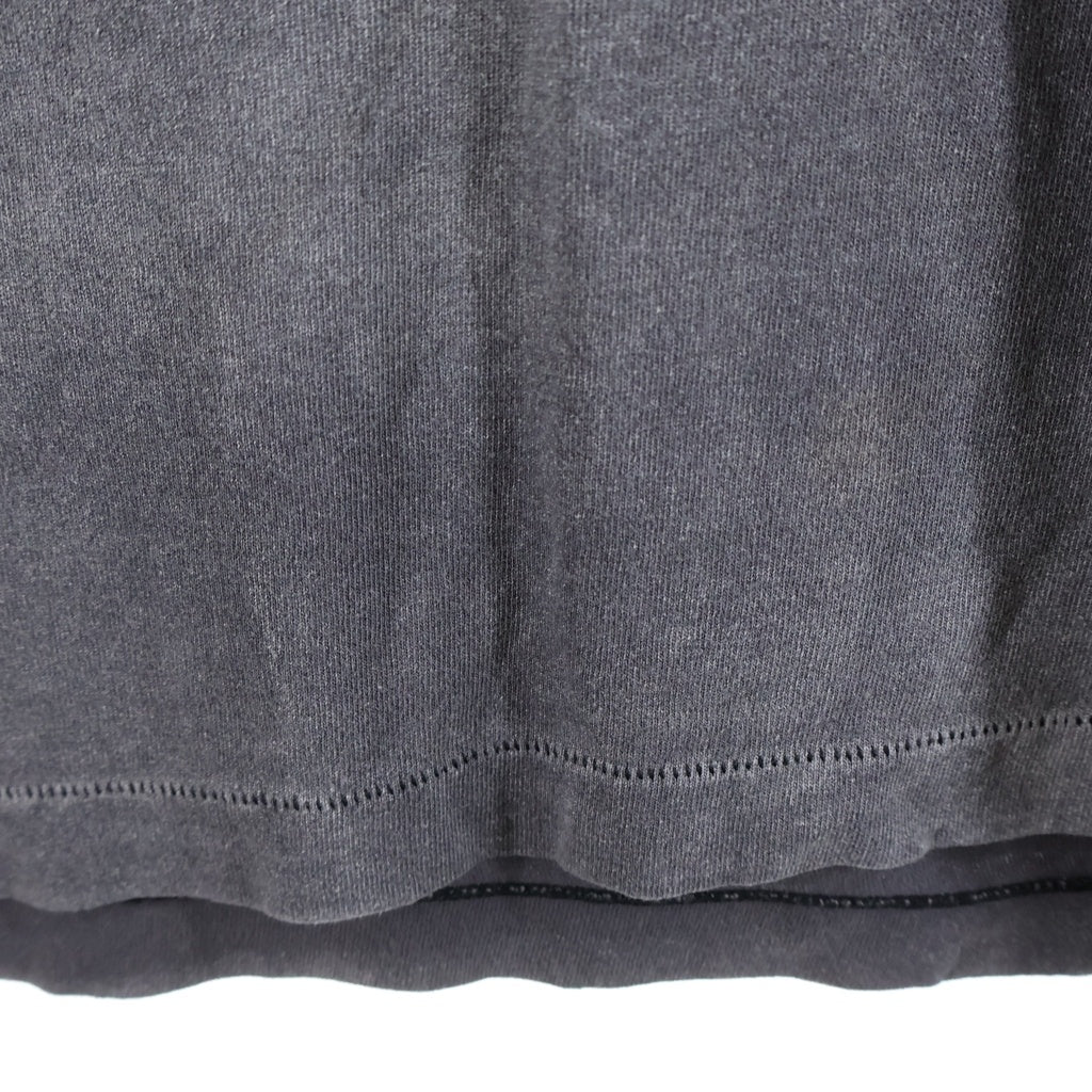 SAINT MICHAEL(セントマイケル) 24SS LM SS TEE BEATING ヴィンテージ加工プリント半袖Tシャツ グレー SM-YS8-0000-C44