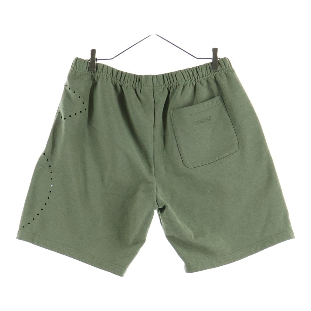 SUPREME(シュプリーム) 21SS Laser Cut S Logo Sweatshort Sロゴスウェットショーツ ハーフパンツ カーキ