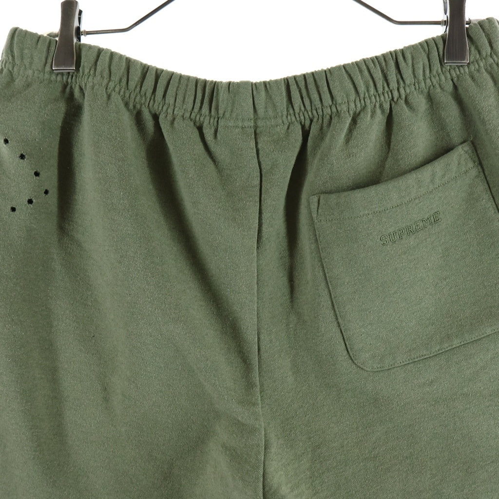 SUPREME(シュプリーム) 21SS Laser Cut S Logo Sweatshort Sロゴスウェットショーツ ハーフパンツ カーキ
