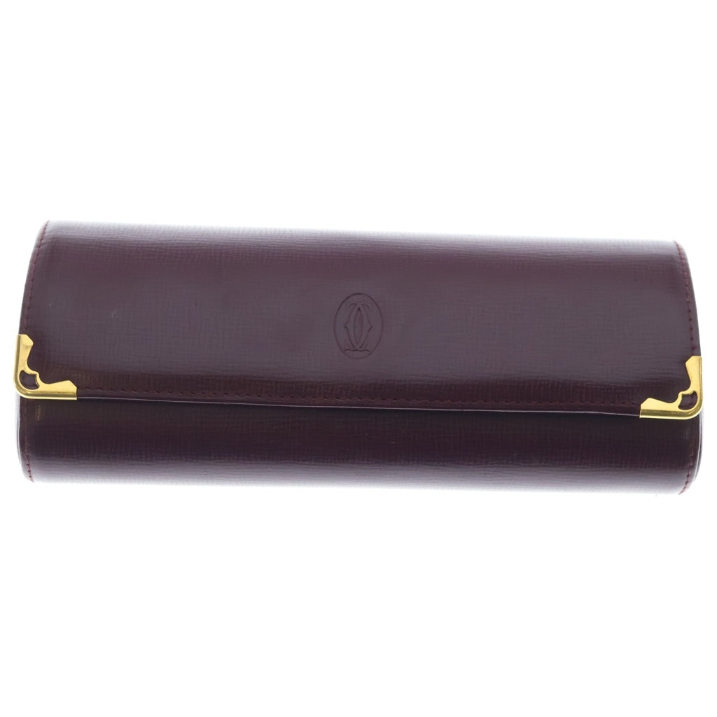 Cartier(カルティエ) リムレス ツーポイント フレーム ゴールド金具 サングラス アイウェア 16/135 ゴールド/ブラウン 1712100 レディース