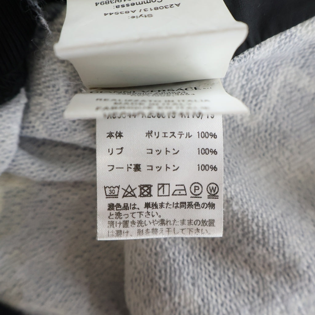 VERSACE(ヴェルサーチ) Bandana print 総柄 バンダナ パーカー フーディー ブラック A230813
