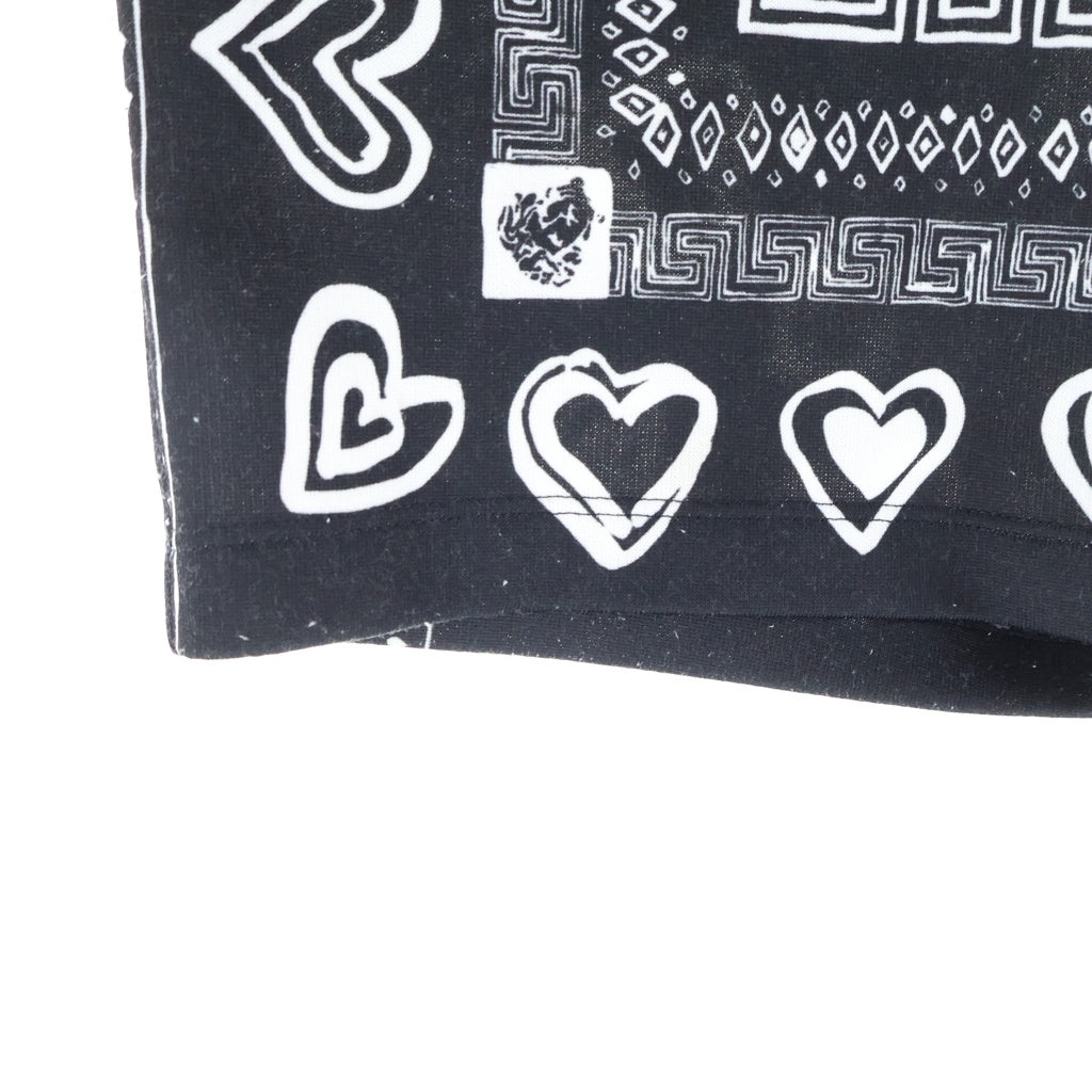 VERSACE(ヴェルサーチ) Bandana print 総柄 バンダナ ショーツパンツ ブラック A230813
