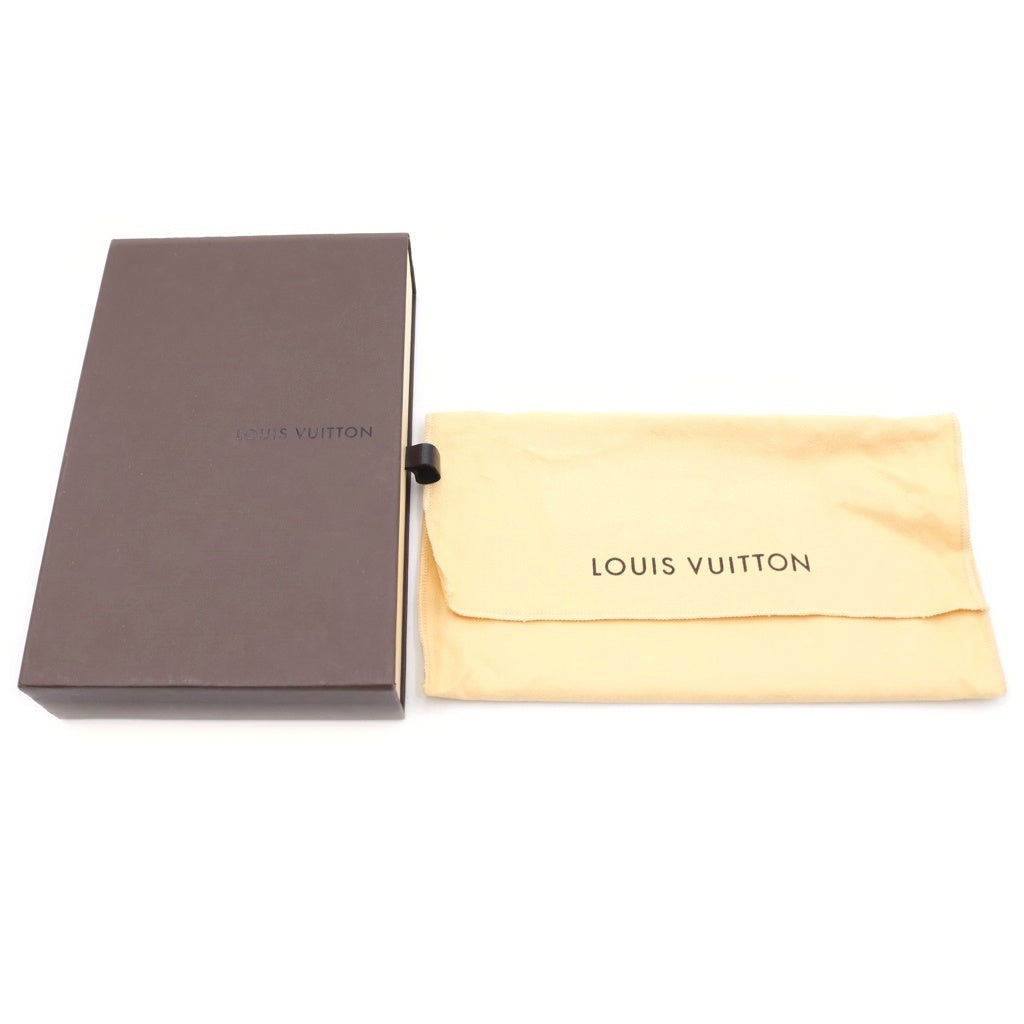 LOUIS VUITTON(ルイヴィトン) ダミエ ポルト モネ ビエ ヴィエノワ がま口付き 二つ折り財布 ブラウン N61664 レディース