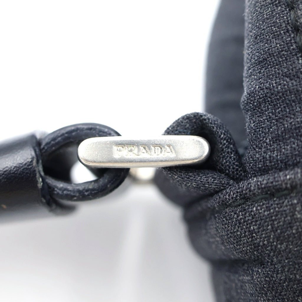 PRADA SPORT(プラダ スポーツ) ラバーロゴ ナイロン ショルダーバッグ ブラック レディース