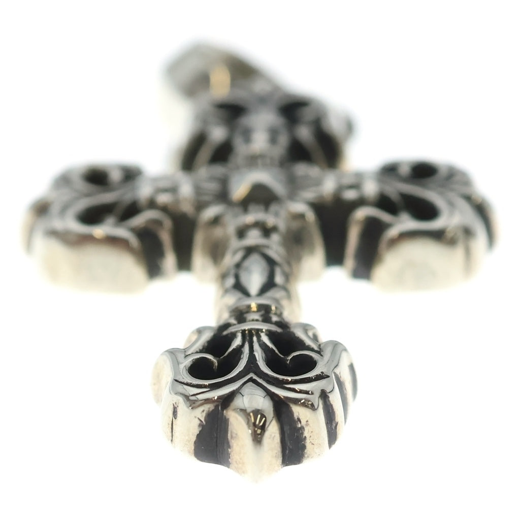 CHROME HEARTS(クロムハーツ) FILIG CROSS-XSM W BALE フィリグリークロスXSベイル wベイル ネックレストップ シルバー