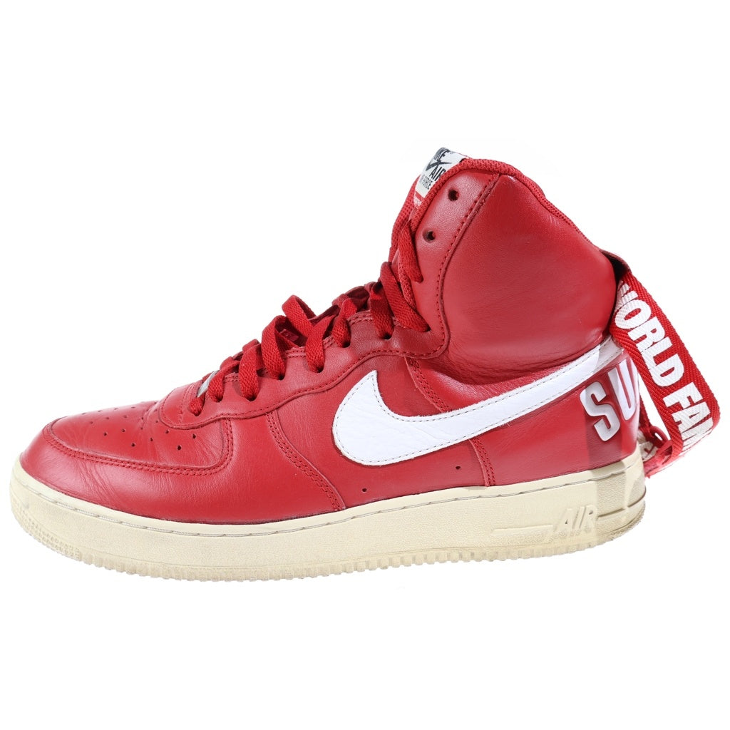 NIKE(ナイキ) 14AW ×SUPREME AIR FORCE 1 HIGH WORLD FAMOUS エアフォース1 ハイ ワールド フェイマス ハイカットスニーカー US12/30cm 698696 610