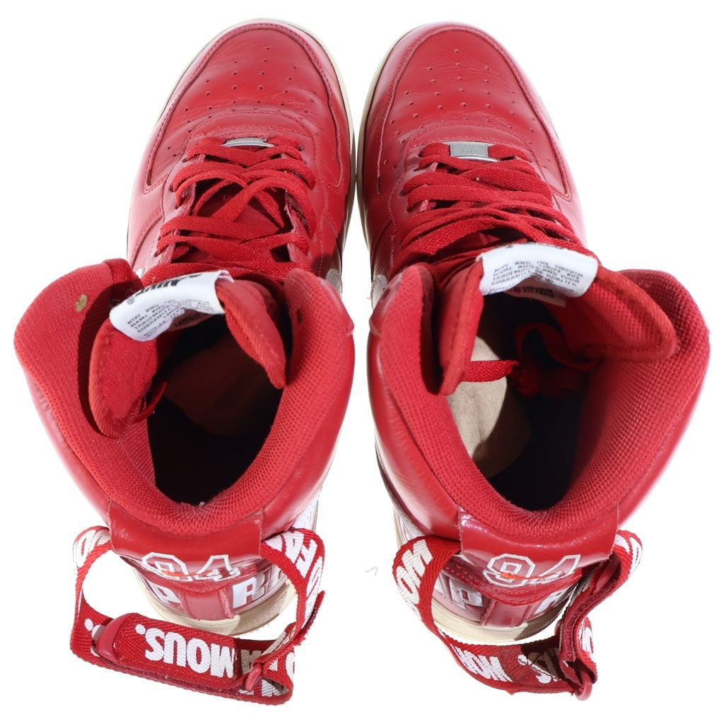 NIKE(ナイキ) 14AW ×SUPREME AIR FORCE 1 HIGH WORLD FAMOUS エアフォース1 ハイ ワールド フェイマス ハイカットスニーカー US12/30cm 698696 610