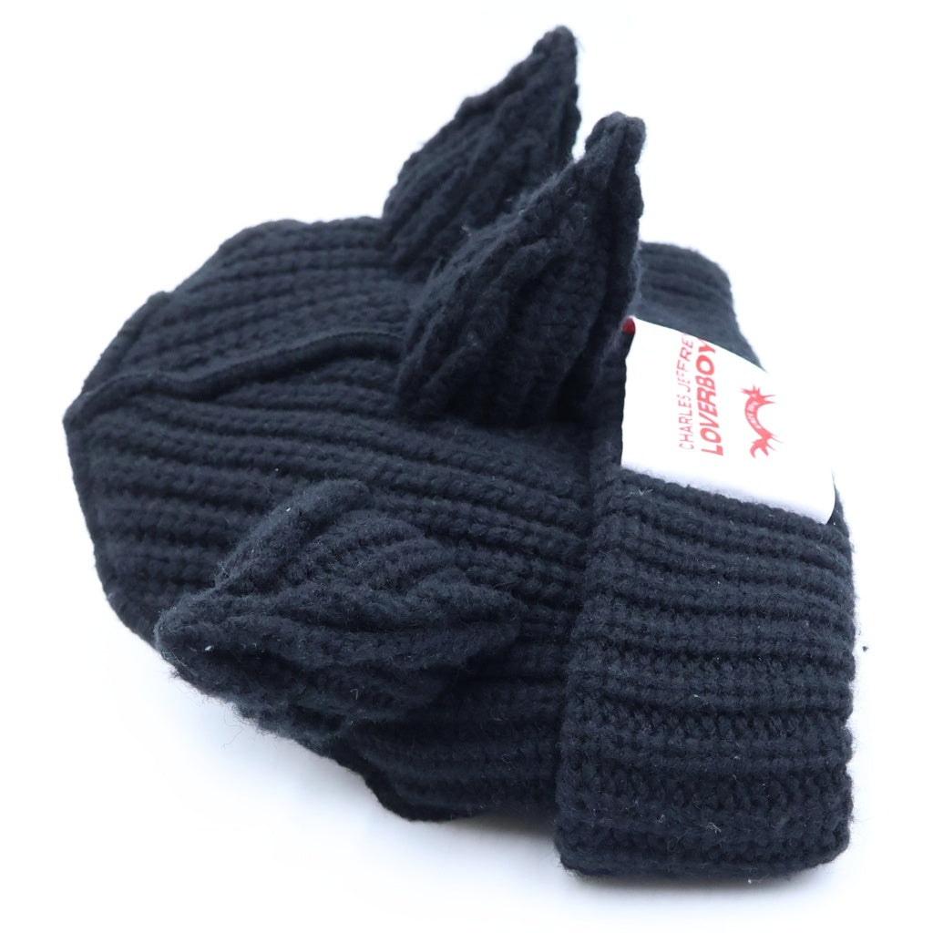 CHARLES JEFFREY LOVERBOY(チャールズジェフリーラバーボーイ) BERSERKER BEANIE バーサーカー ビーニー ニット帽 ブラック