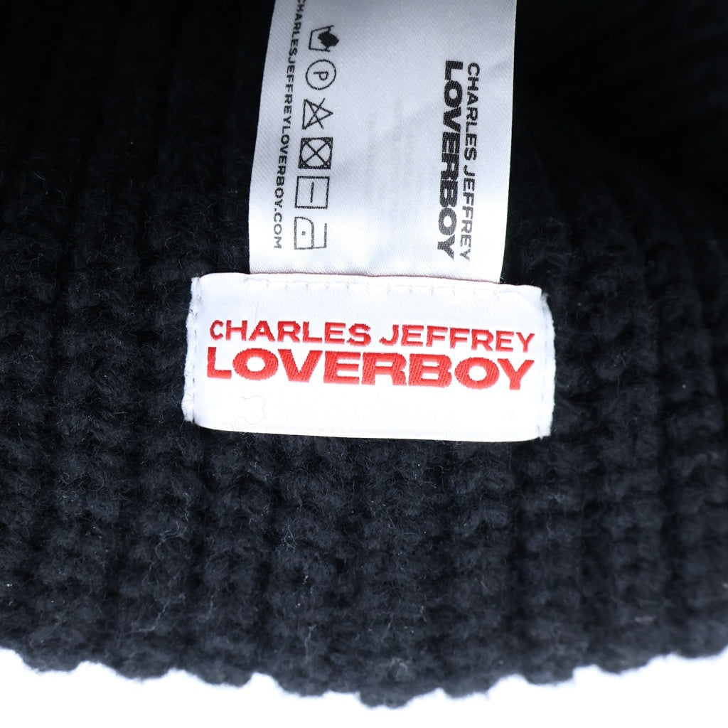 CHARLES JEFFREY LOVERBOY(チャールズジェフリーラバーボーイ) BERSERKER BEANIE バーサーカー ビーニー ニット帽 ブラック