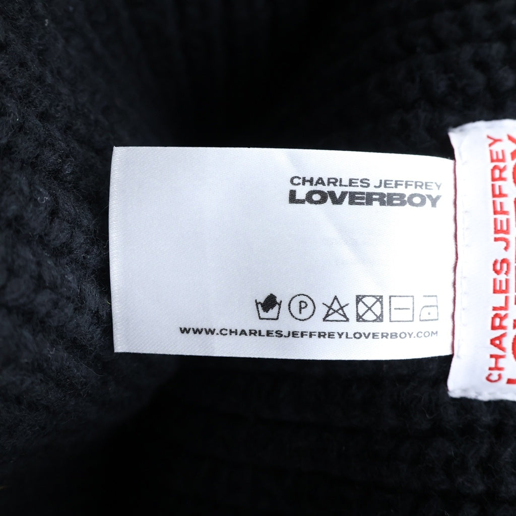 CHARLES JEFFREY LOVERBOY(チャールズジェフリーラバーボーイ) BERSERKER BEANIE バーサーカー ビーニー ニット帽 ブラック