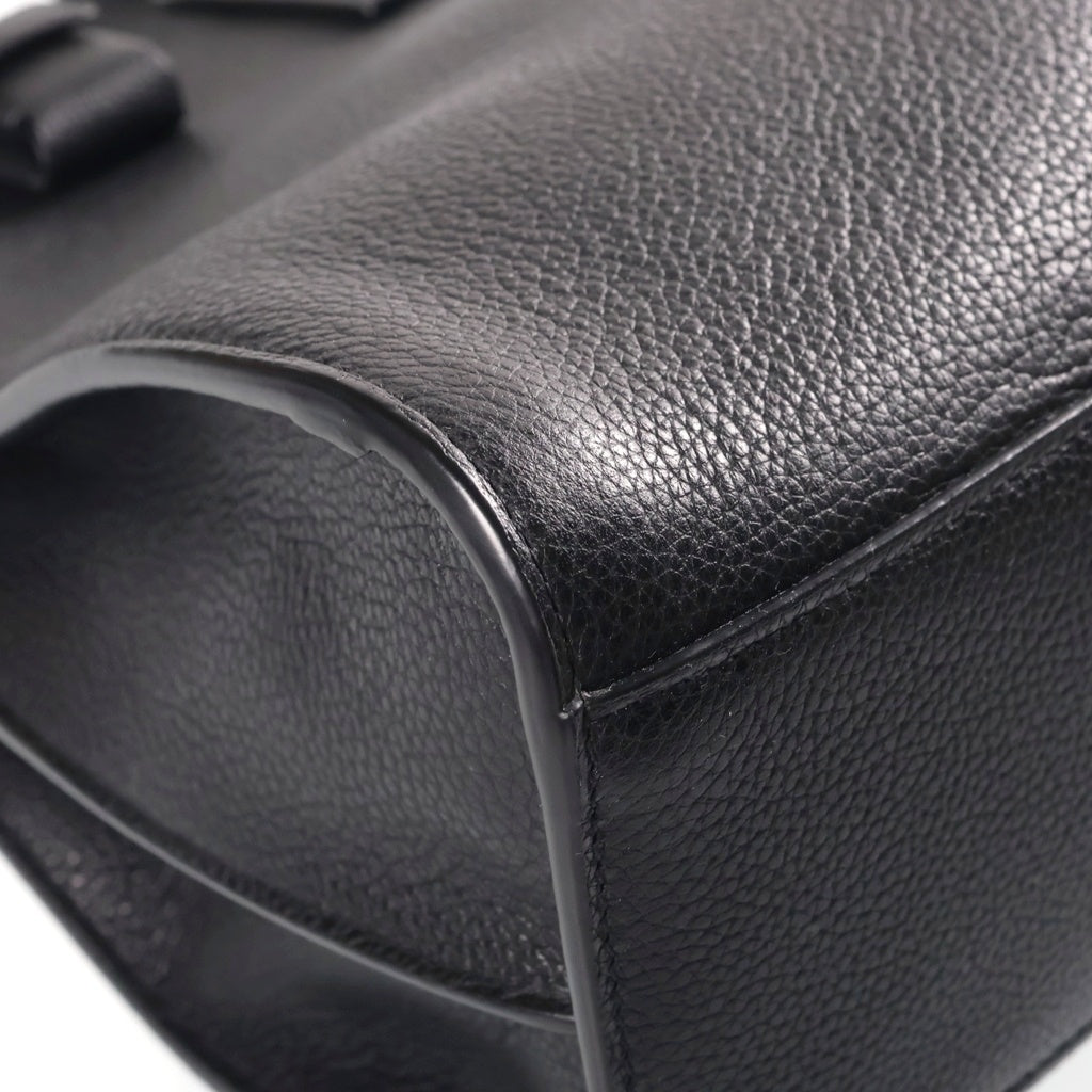 SAINT LAURENT PARIS(サンローランパリ) シン サック ド ジュール ラージ グレインレザー 2WAYハンドバッグ ショルダーバッグ ブラック 631526 レディース