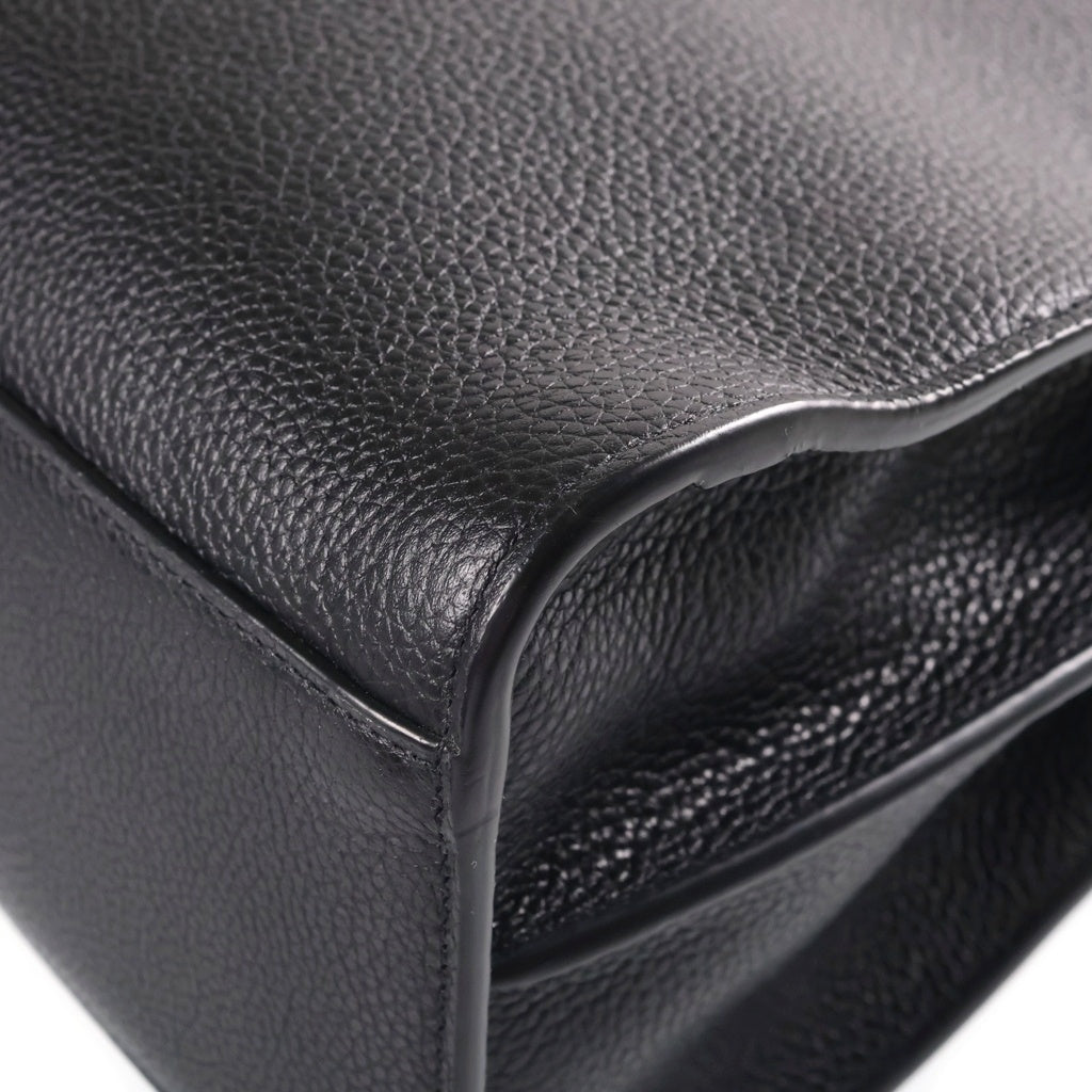 SAINT LAURENT PARIS(サンローランパリ) シン サック ド ジュール ラージ グレインレザー 2WAYハンドバッグ ショルダーバッグ ブラック 631526 レディース