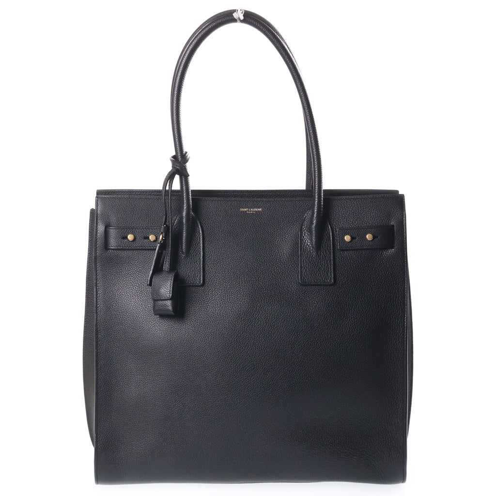 SAINT LAURENT PARIS(サンローランパリ) サックドジュール スープル レザートートバッグ ブラック 647168