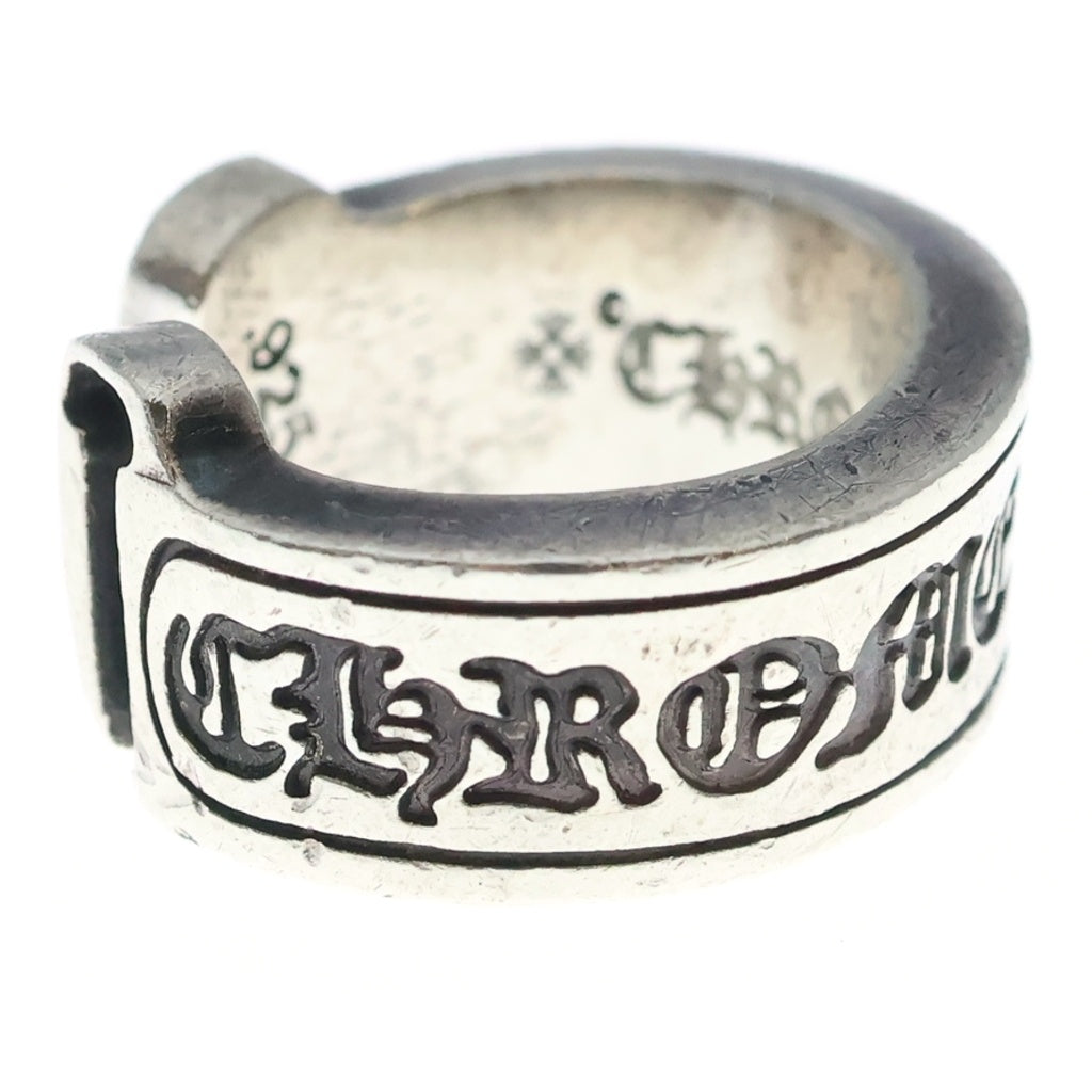 CHROME HEARTS(クロムハーツ) LG SCROLL LABEL ラージスクロールラベル リング シルバーBCA383 レディース