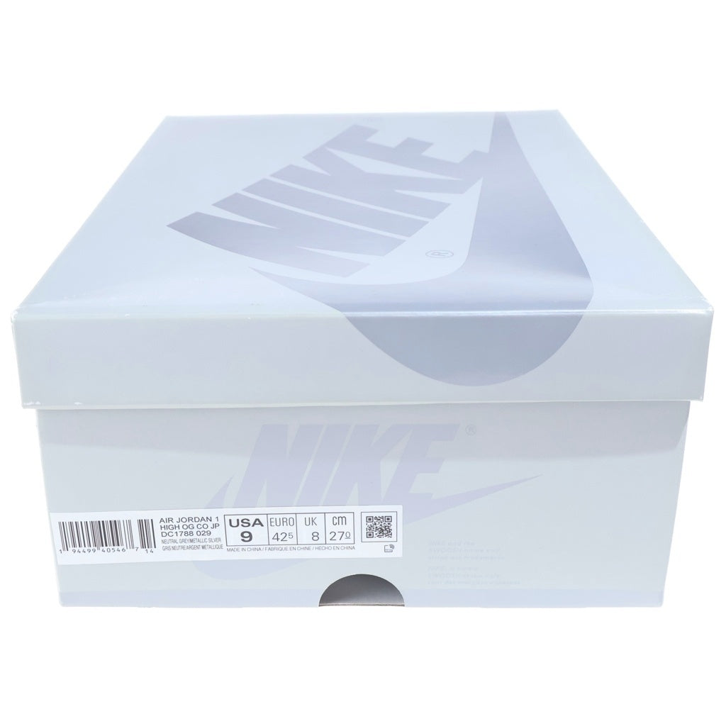 NIKE(ナイキ) AIR JORDAN HIGH OG CO.JP エアジョーダン 1 ハイカットスニーカー US9/27cm シルバー DC1788-029