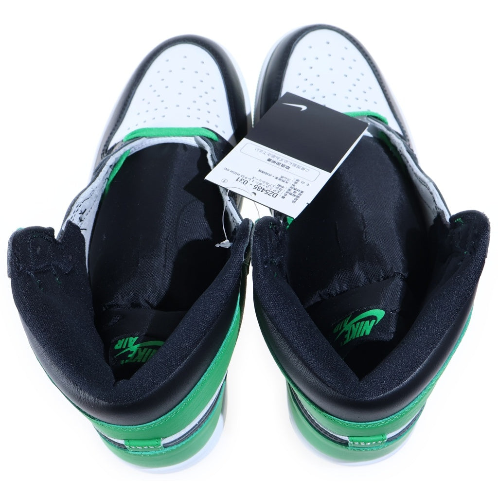 NIKE(ナイキ) AIR JORDAN1 RETRO HIGH OG CELTICS BLACK AND LUCKY GREEN エアジョーダン1 レトロ セルティックス ハイカットスニーカー US9/27cm DZ5485-031