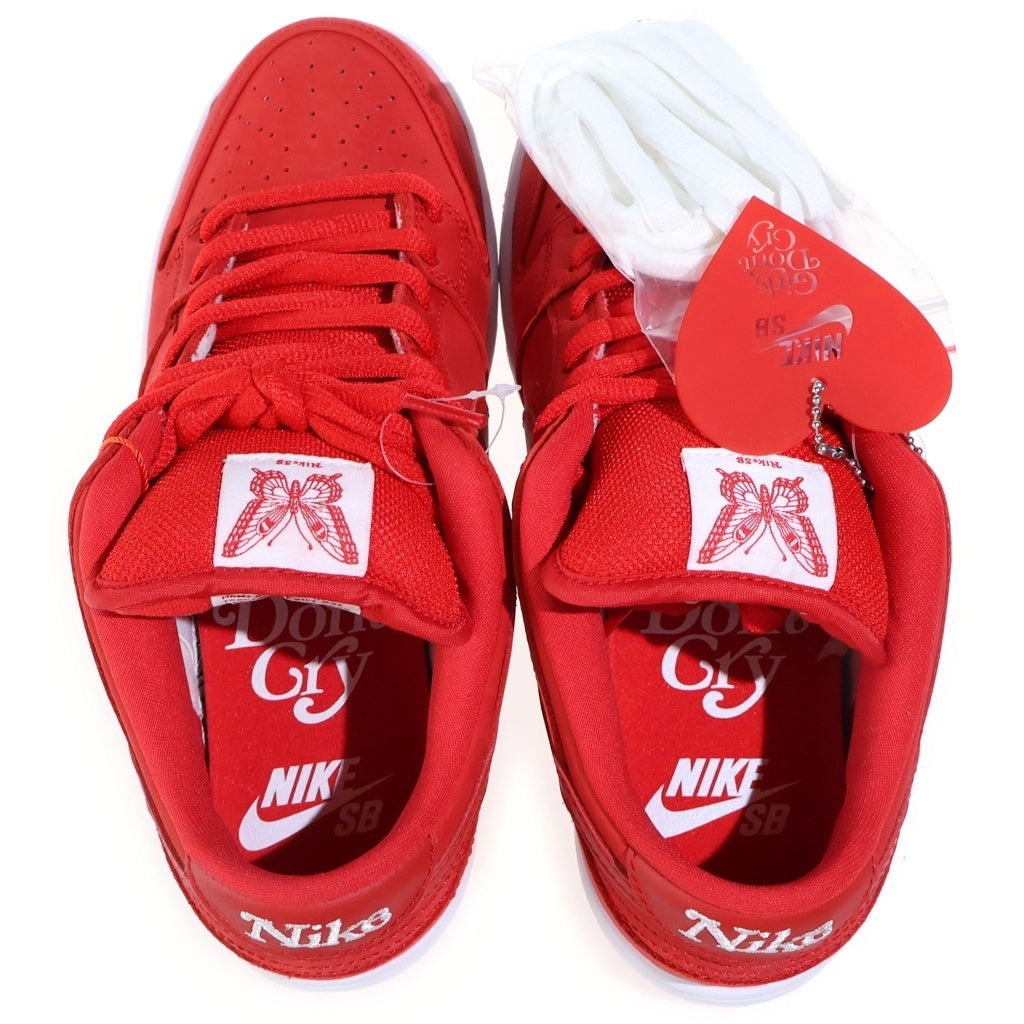 NIKE(ナイキ) ×Girls Don't Cry SB DUNK LOW PRO QS BQ6832-600×ガールズドントクライ ダンク ローカットスニーカー US7/25.0cm レッド BQ6832-600