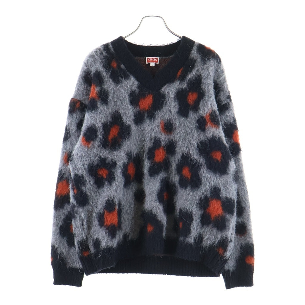 KENZO(ケンゾー) HANA LEOPARAD Vネックセーター マルチカラー FD55PU3603CE