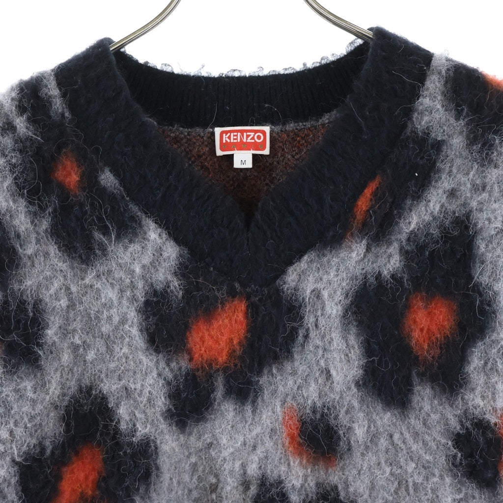 KENZO(ケンゾー) HANA LEOPARAD Vネックセーター マルチカラー FD55PU3603CE