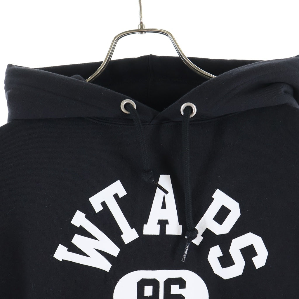 CHAMPION(チャンピオン) ×WTAPS ACADEMY HOODED CTPL フロントロゴ スウェット プルオーバーパーカー ブラック C8-B114