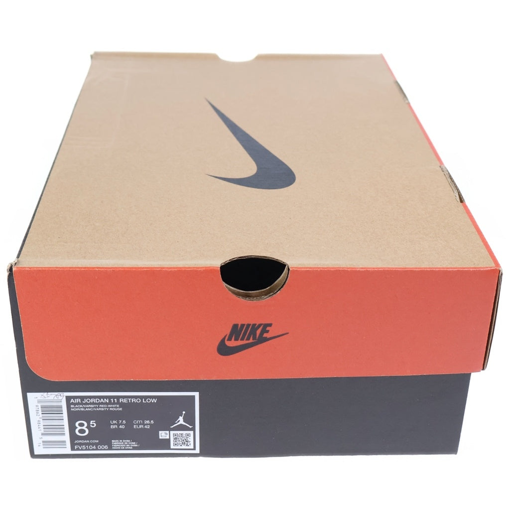 NIKE(ナイキ) AIR JORDAN11 RETRO LOW BRED エアジョーダン11 レトロ ブレッド ローカットスニーカー ブラック US8.5/26.5cm FV5104-006