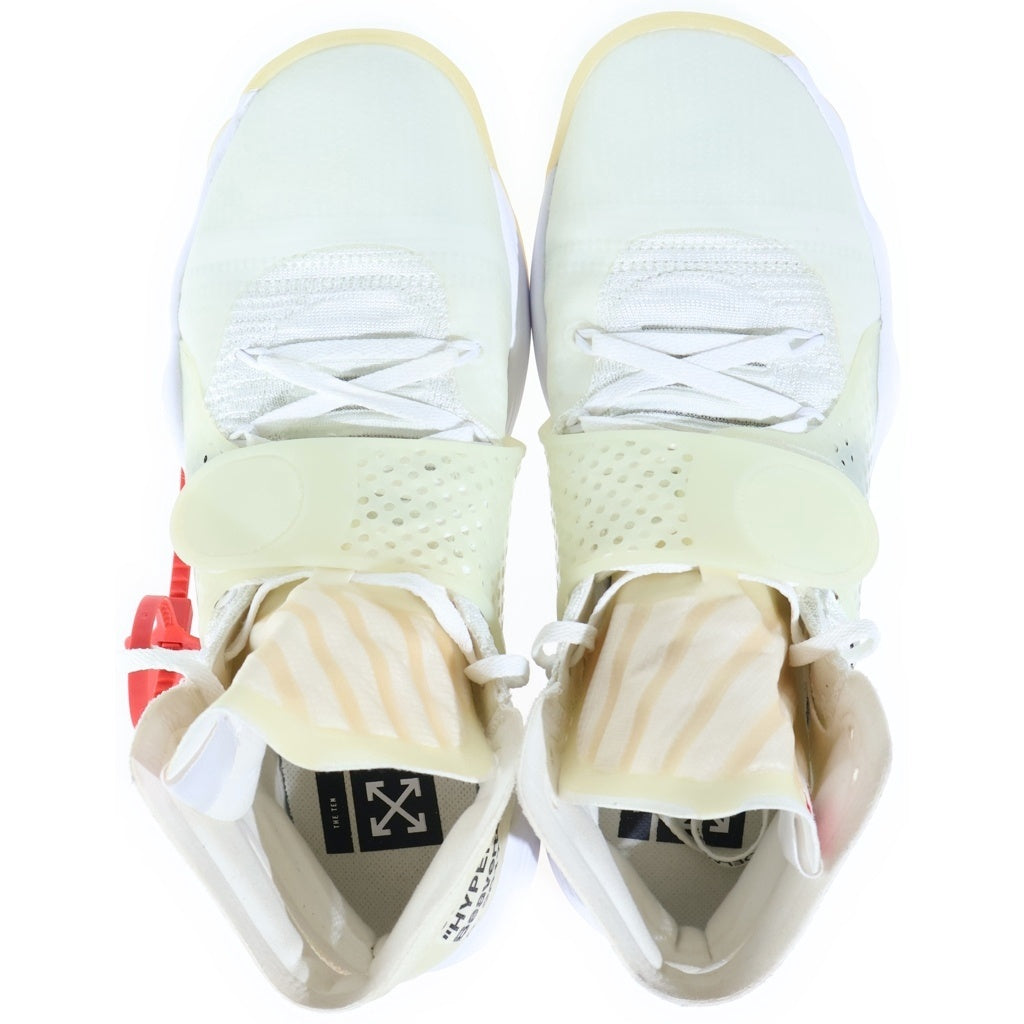 NIKE(ナイキ) ×OFF-WHITE REACT HYPERDUNK 2017 FLYKNIT ハイカットスニーカー ホワイト US10.5/28.5cm AJ4578-100