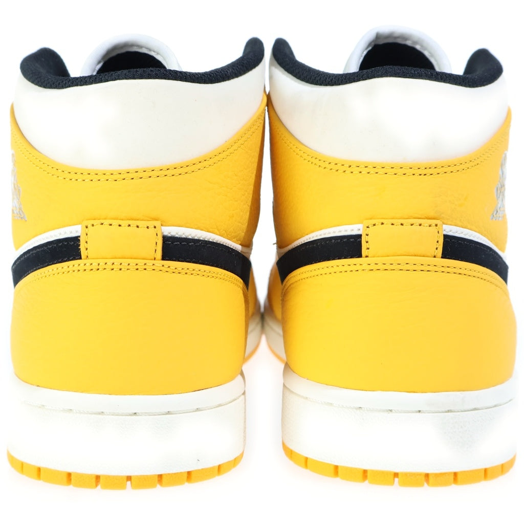 NIKE(ナイキ) AIR JORDAN 1 Mid SE LAKERS エアジョーダン1 ハイカットスニーカー イエロー US10.5/28.5cm 852542-700