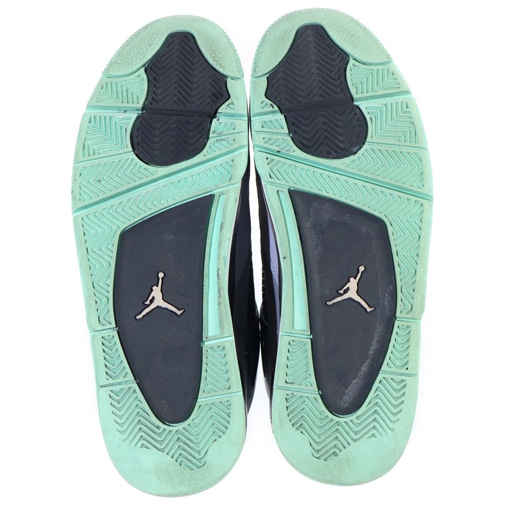 NIKE(ナイキ) AIR JORDAN 4 RETRO GREEN GLOW エアジョーダン4 レトロ メッシュ ハイカットスニーカー グレー US10.5/28.5cm 308497-033