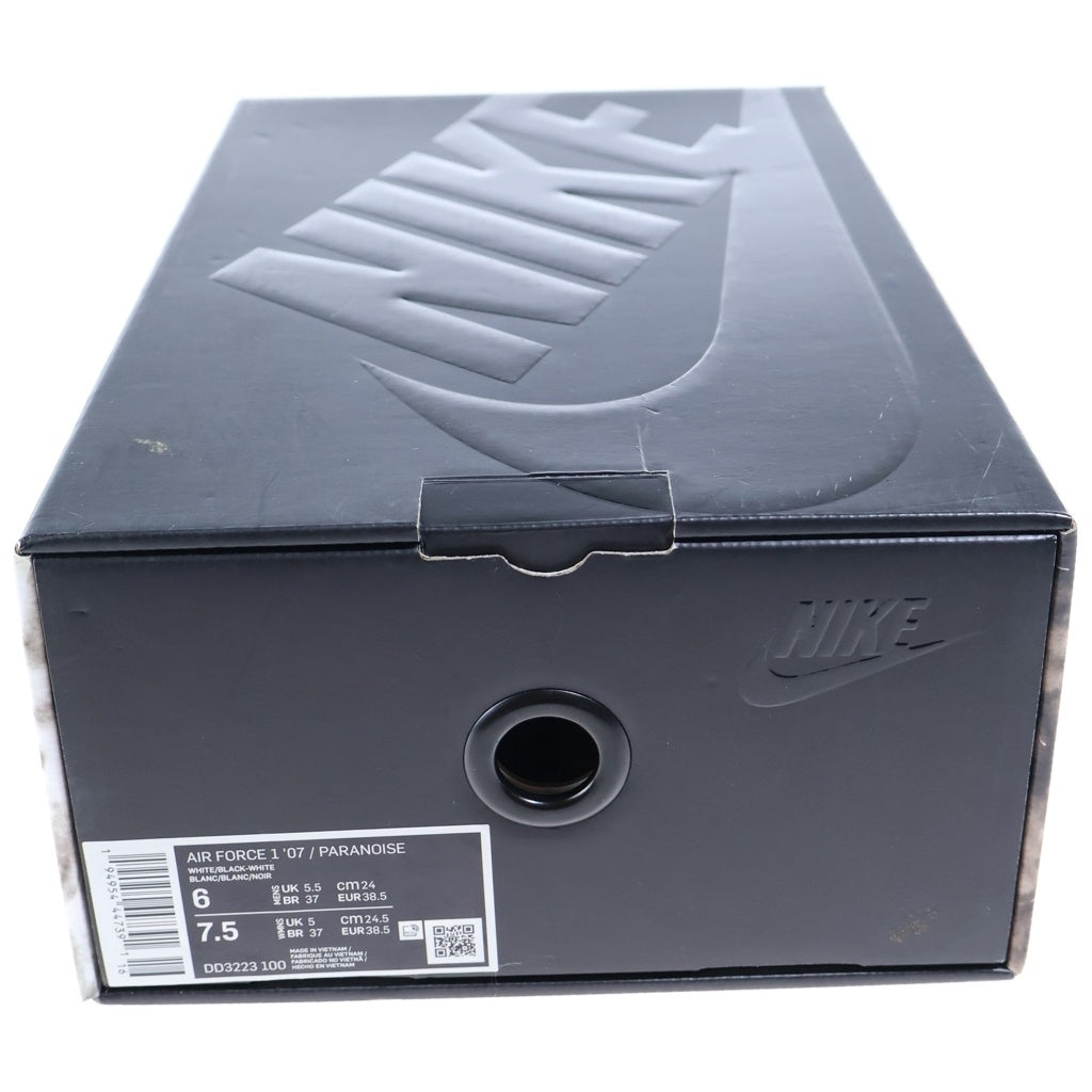 NIKE(ナイキ) ×PEACEMINUSONE AIR FORCE1 07 PARANOISE ピースマイナスワン エアフォース1 パラノイズ ローカットスニーカー ホワイト US6/24.0cm DD3223-100 レディース