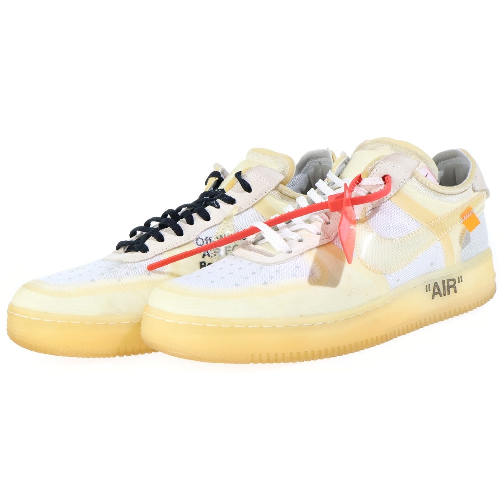 NIKE(ナイキ) ×OFF-WHITE AIR FORCE 1 LOW シーグラス ダイナミックターコイズ ローカットスニーカー ホワイト US10.5/28.5cm AO4606-100