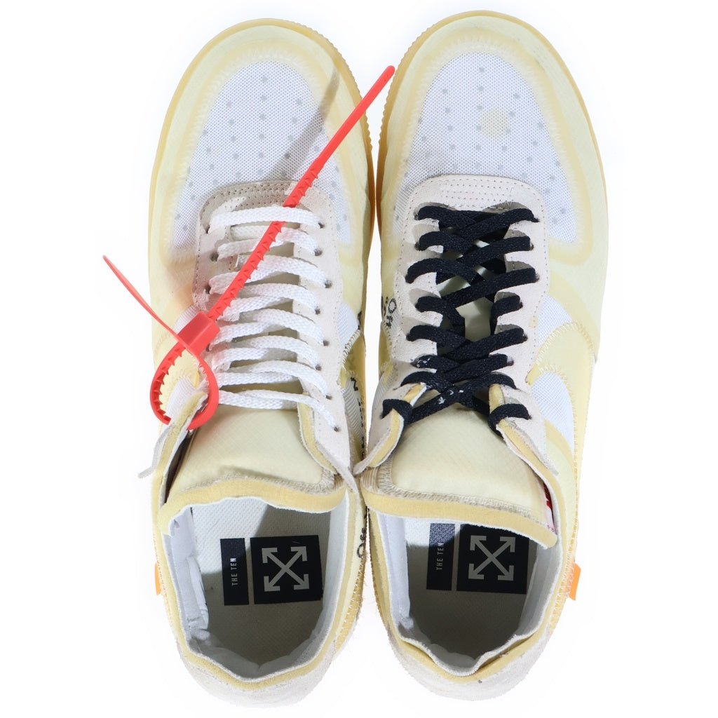 NIKE(ナイキ) ×OFF-WHITE AIR FORCE 1 LOW シーグラス ダイナミックターコイズ ローカットスニーカー ホワイト US10.5/28.5cm AO4606-100
