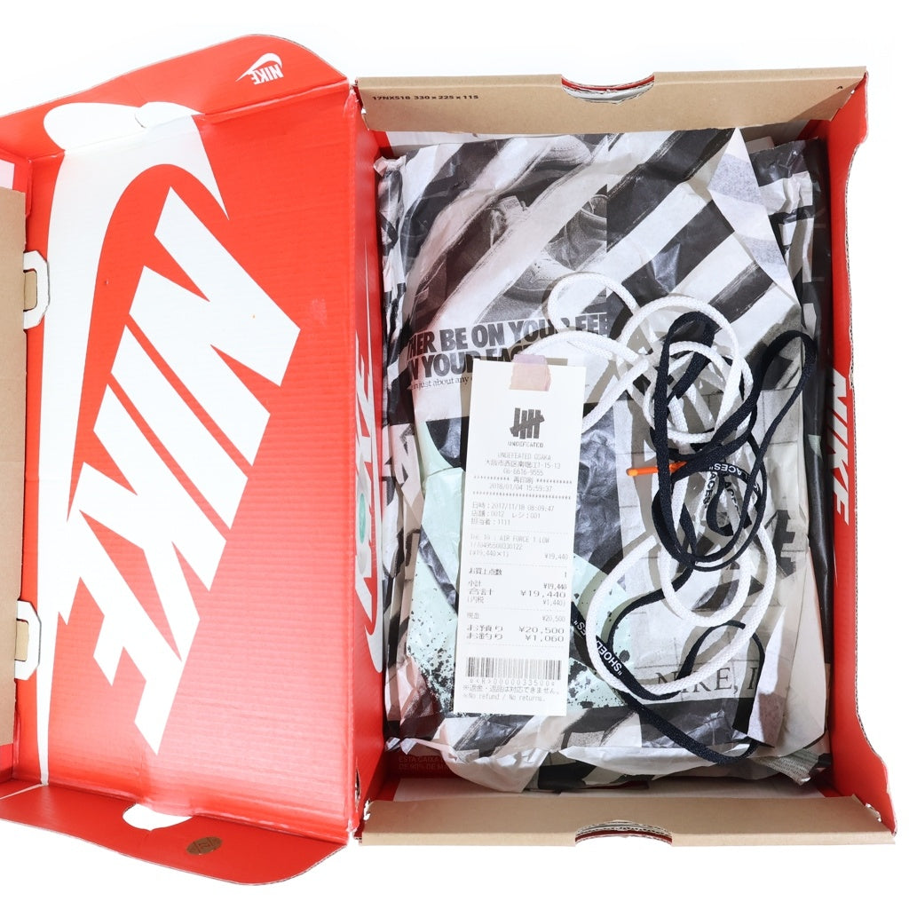 NIKE(ナイキ) ×OFF-WHITE AIR FORCE 1 LOW シーグラス ダイナミックターコイズ ローカットスニーカー ホワイト US10.5/28.5cm AO4606-100