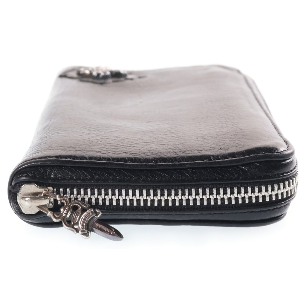 CHROME HEARTS(クロムハーツ) FILIGREE PLUS LEATHER PATCH ROUND ZIP