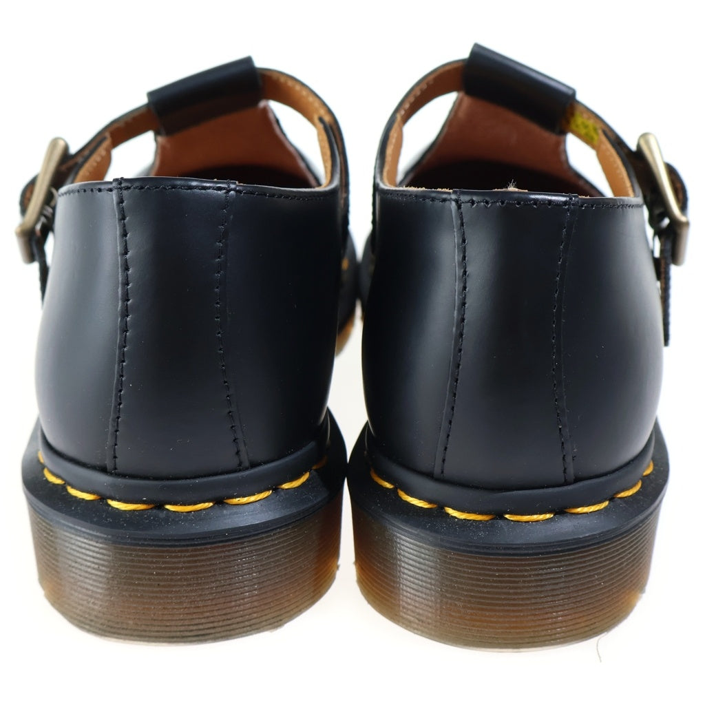 Dr.Martens(ドクターマーチン) POLLEY ポリー イエローステッチ Tバー シューズ ブラック UK9 14852001 レディース