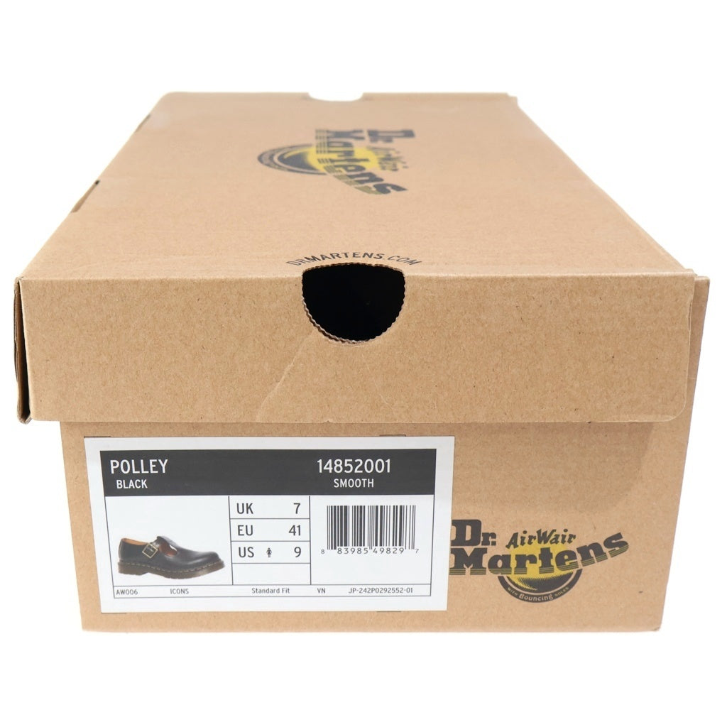 Dr.Martens(ドクターマーチン) POLLEY ポリー イエローステッチ Tバー シューズ ブラック UK9 14852001 レディース