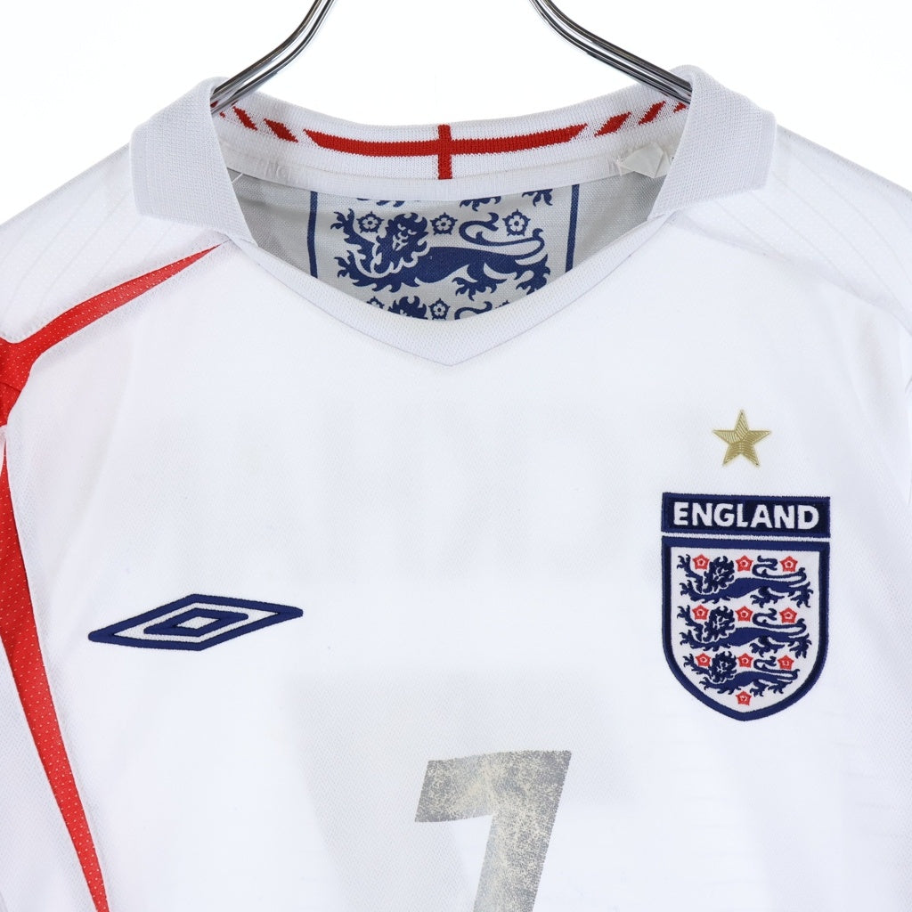 UMBRO(アンブロ) イングランド代表 ユニフォーム サッカー ジャージ 半袖ゲームTシャツ カットソー ホワイト